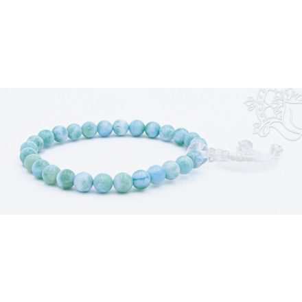 Larimar csukló mala, gumis - delfinkő, Atlantisz fénykapuja