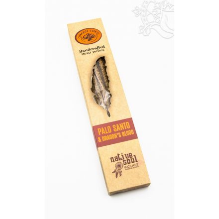 Prémium füstöló, GREEN TREE Native Soul Palo Santo és sárkányvér, 15 gr