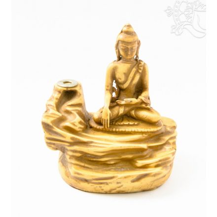 Shakyamuni Buddha rezin füstölő égető, visszaáramló füstölőkhöz - csont színű