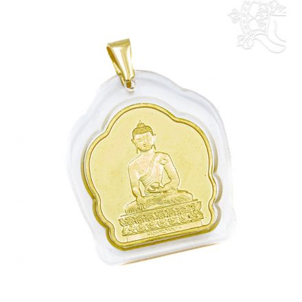 Shakyamuni Buddha arany színű medál