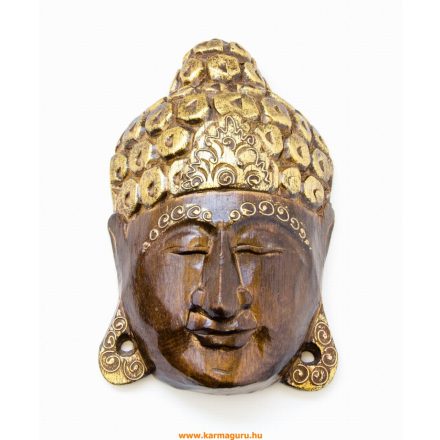 Buddha maszk, arany - 25 cm