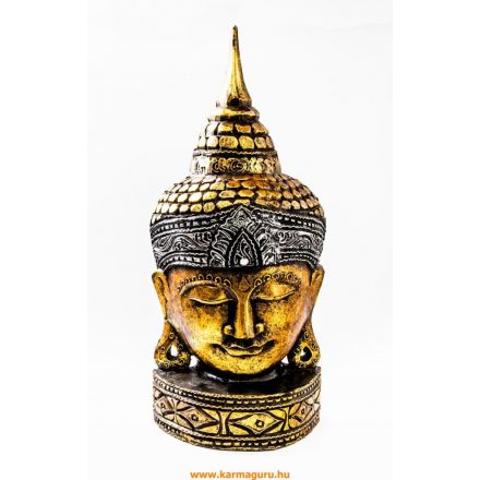 Buddha maszk falra és asztalra - 50 cm, arany színű