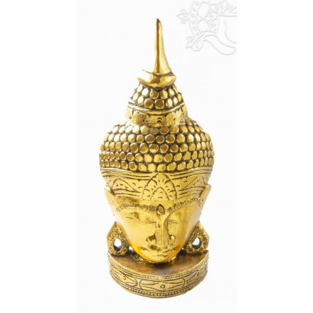 Buddha maszk fa faragott falra és asztalra - 50 cm