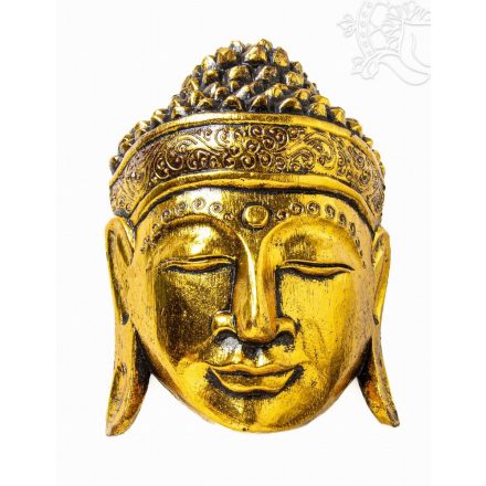 Buddha maszk fa faragott - 25 cm