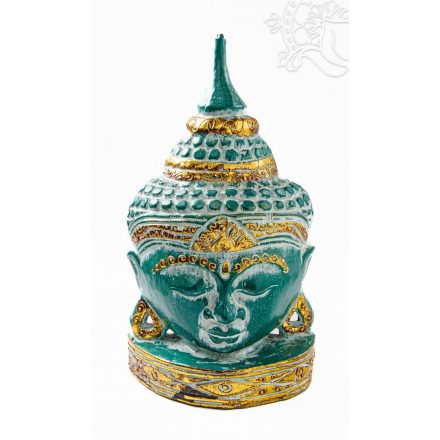 Buddha maszk fa faragott falra és asztalra - 35 cm