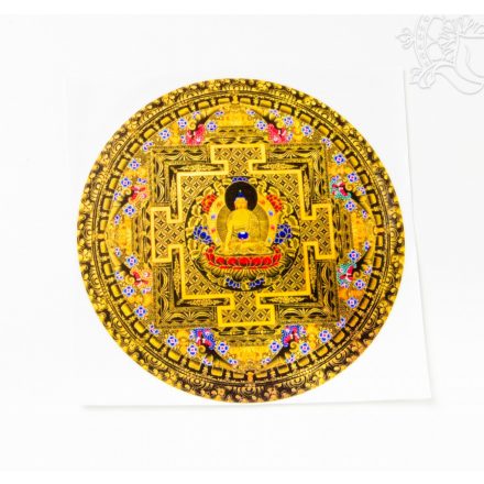 Shakyamuni Buddha mandala kerek matrica, nagy