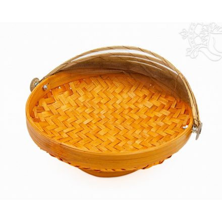 Kerek, rattan kenyértartó - 24 cm