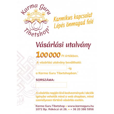 100.000,- Ft-os vásárlási utalvány