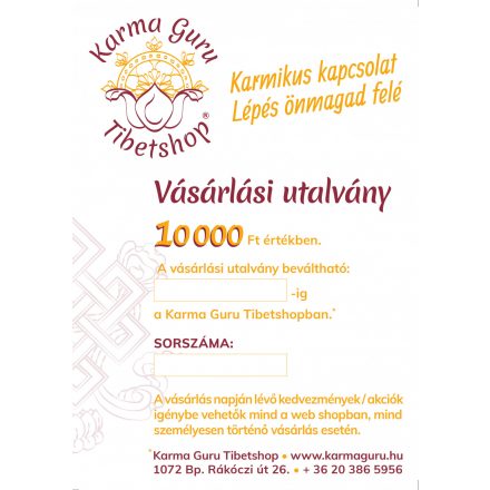 10.000,- Ft-os vásárlási utalvány