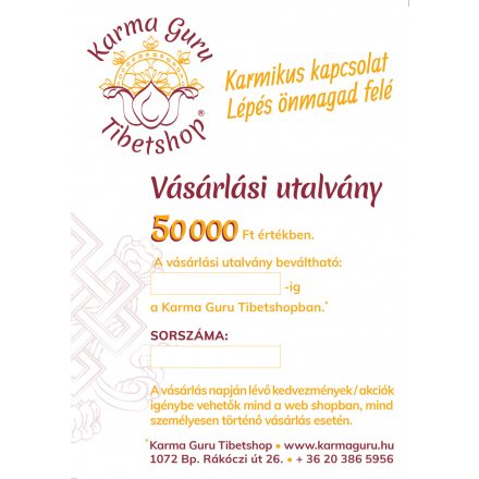 50.000,- Ft-os vásárlási utalvány